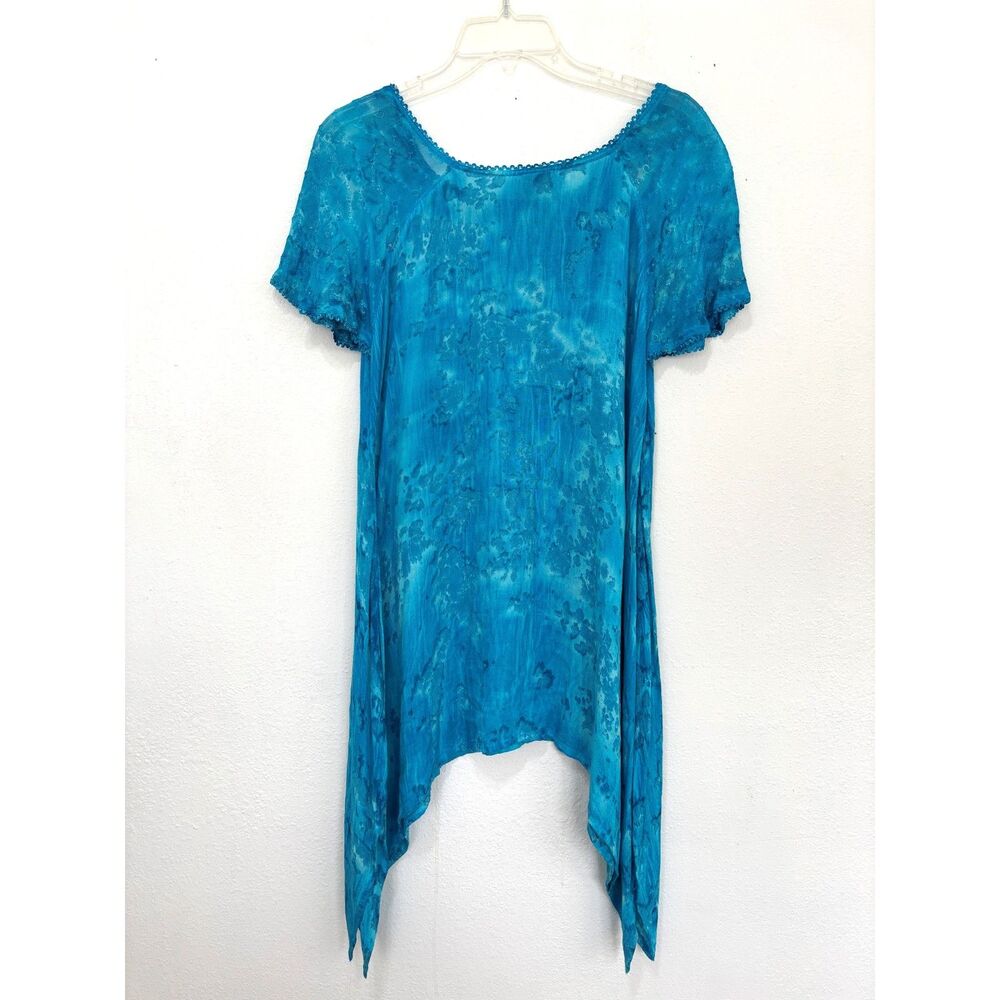 Advance Apparels Womens Beaded Fairy Top Free Size Boho Ethereal Artsy Whimsical - Picture 2 of 8